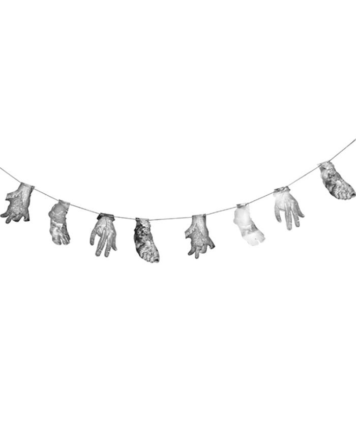Halloween Knife String Broken Hands And Feet Hanging Pieces Halloween Party PVC banner Decoration