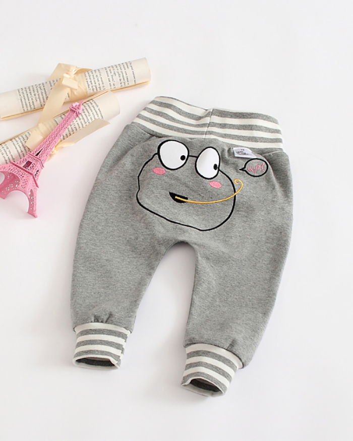 Cartoon Cute Baby Bottoming Butt Pants Thickened Outer Wear Warm Pants