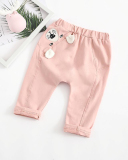Stitching Bear Pink Pants
