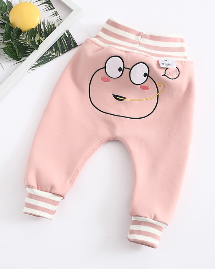 Cartoon Cute Baby Bottoming Butt Pants Thickened Outer Wear Warm Pants