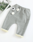 Stitching Bear Gray Pants