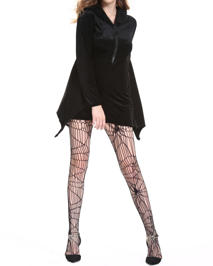 Halloween Costume Black Bat Witch Uniform M-4XL