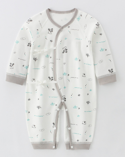 Children Printing Cute Long Sleeve O-Neck Jumpsuit 52-59