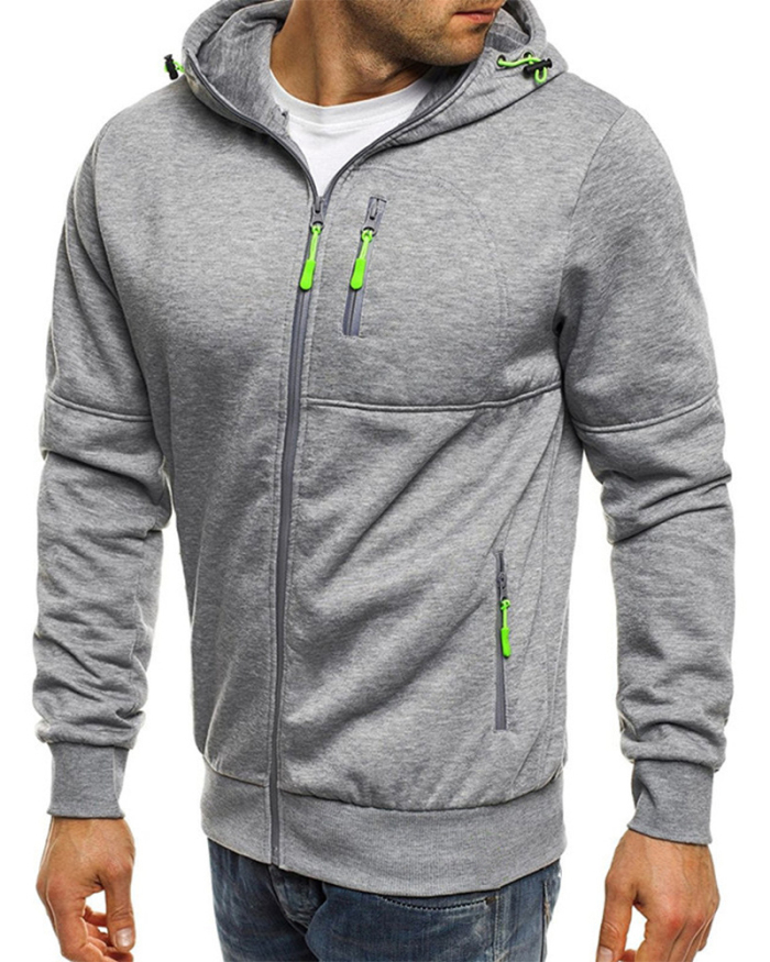 Outdoor Sports New Men's Casual Sweater Hooded Cardigan LongSleeve Jacket M-XXXL