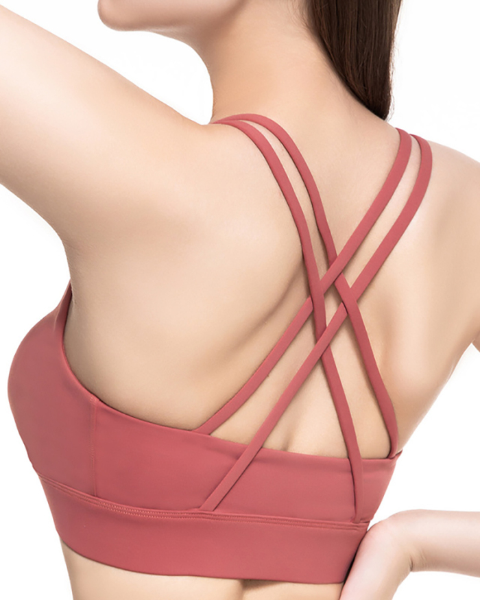 Women's Yoga Clothing Set Sports Bra Nine-point Yoga Pants Body Sculpting Fitness S-XXL