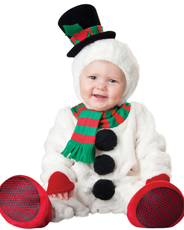 Christmas Elf Elk Snowman Performance Costume 80-95