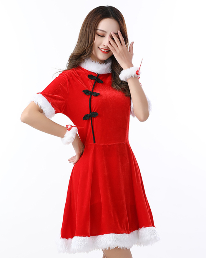 Lady Christmas Sling Performance Uniforms Costumes