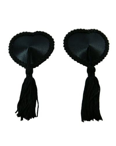 Sexy Tassel Heart-Shaped Nipple Covers Red Black 