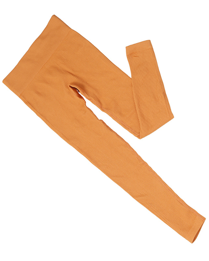 Women's Yoga Pants High Waist Sweatpants High Stretch Leggings Solid Color S-L