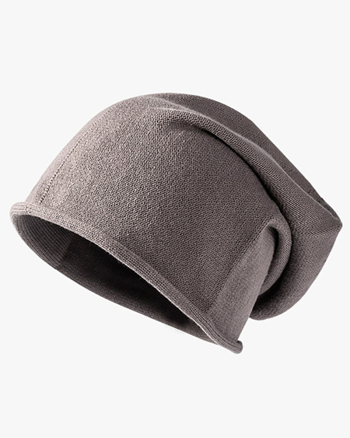 Girls Winter Warm Solid Color Hat Black Gray Coffee Apricot One Size 