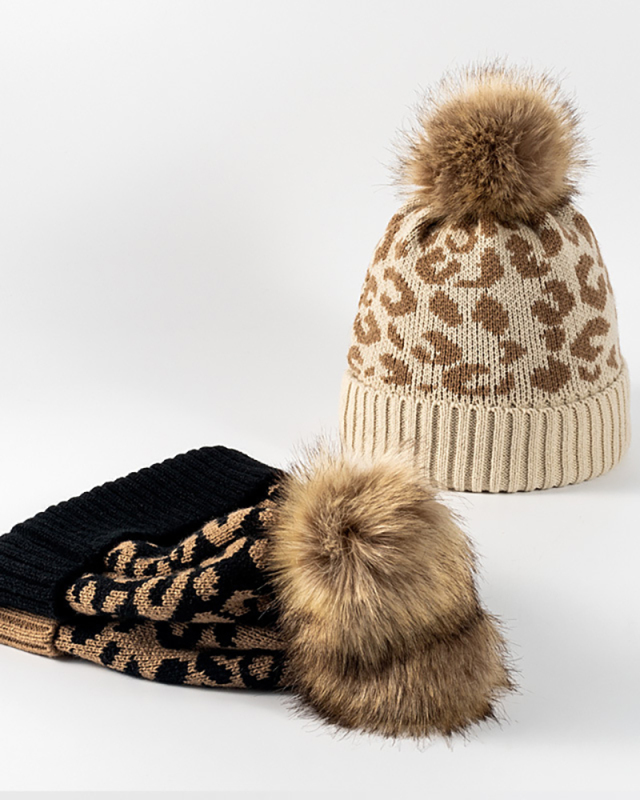 Women Fashion Winter Warm Thicken Hats Black Khaki Beige