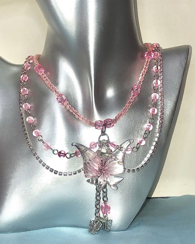 Lady Personality Fashion Butterfly Necklace