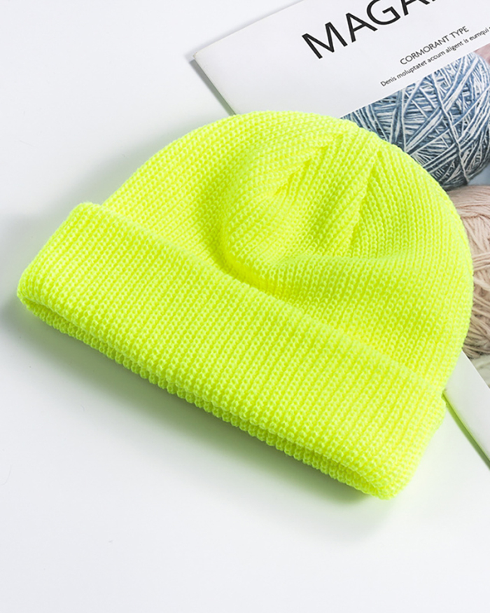 Melon Fur Hat Woolen Cap Student Fashion Flip Cap One Size