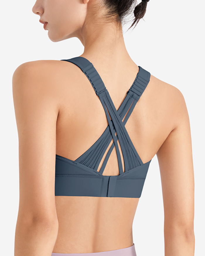 Women's Sports Bra Underwear Solid Color Fitness Yoga Vest  S-3XL