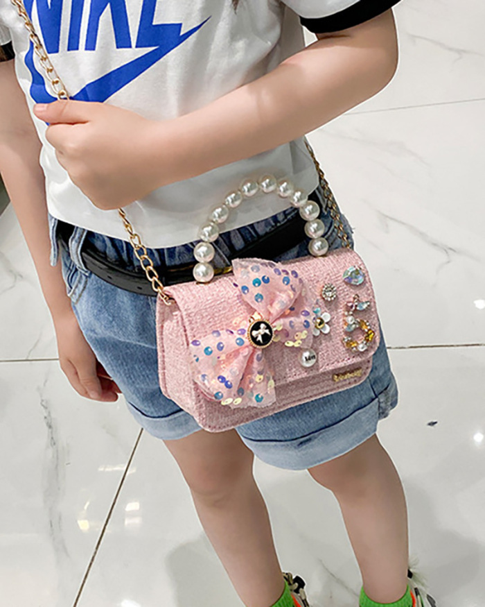 Children's Shoulder Fashion Western Princess Little Girl Cute Baby Coin Purse Bag Messenger Bag