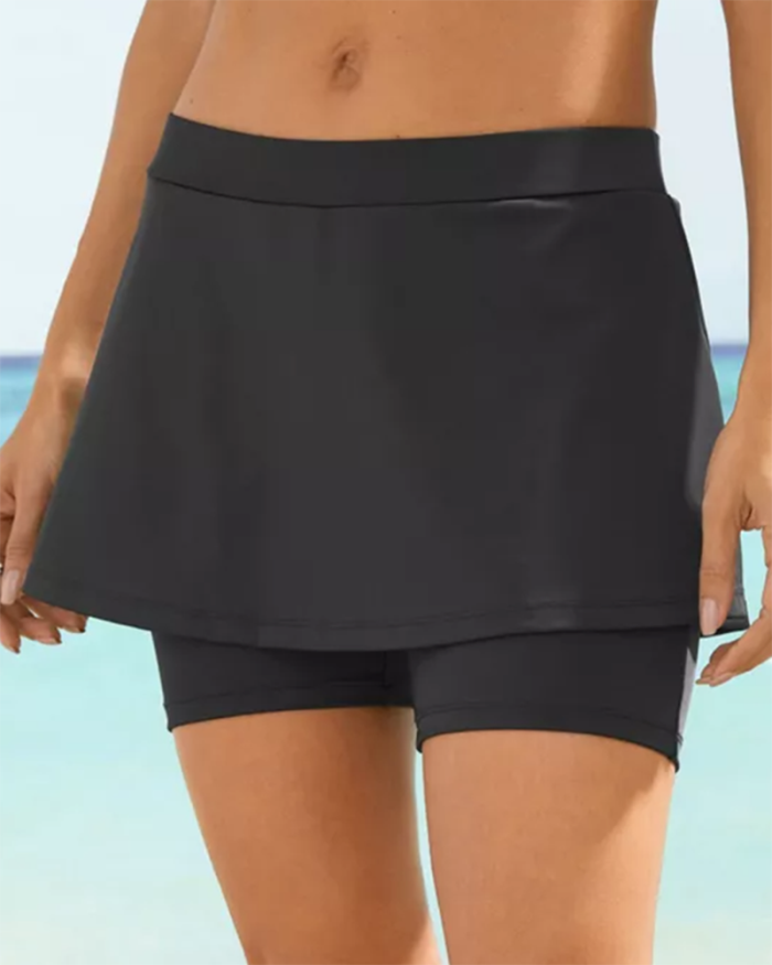 2022 Ladies New One-Piece Ladies Boxer Skirt High Waist Sexy Beach Pants S-2XL