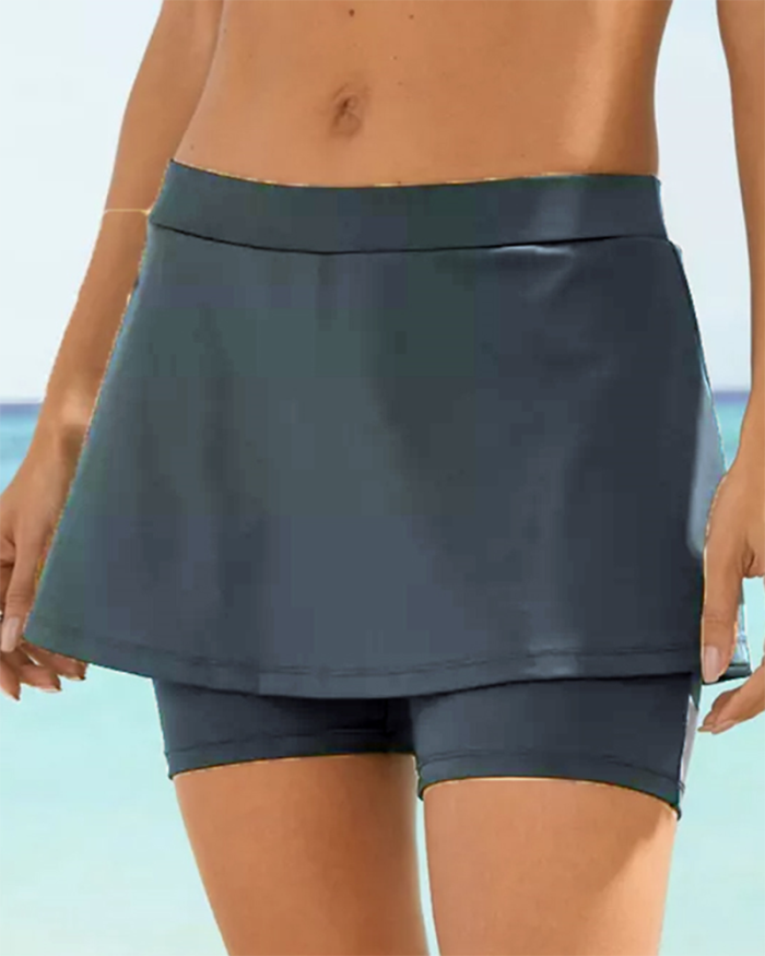 2022 Ladies New One-Piece Ladies Boxer Skirt High Waist Sexy Beach Pants S-2XL