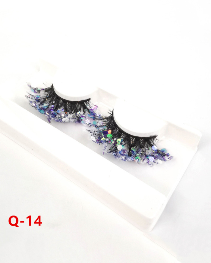 Sequin Thick Color Luminous 3D Eyelashes