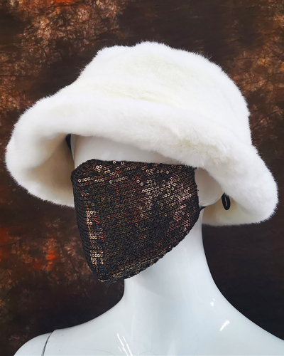 New Style Faux Fur British Basin Hat Ladies Warm Fisherman Hat Fashion Casual Plush Top Hat