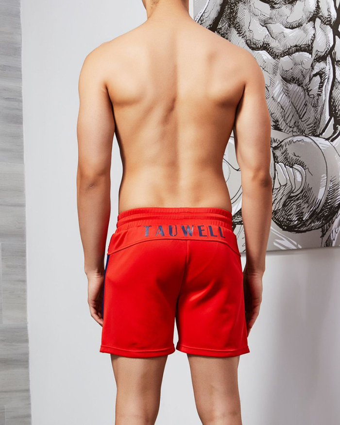 New Solid Color Men's Sports Pants Wholesale Low Waist Men's Casual Shorts Red Black Gray Deep Blue M-2XL