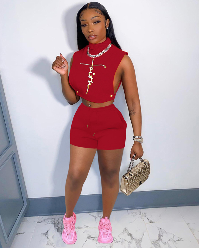 Hot Summer Newest Style Women Two Piece Short Set S-XL