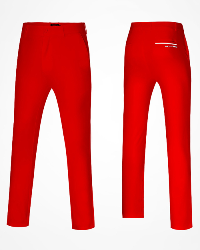 Men's Sports Ball Golf Trousers Waterproof High Elastic Men's Pants Solid Color XXS-3XL