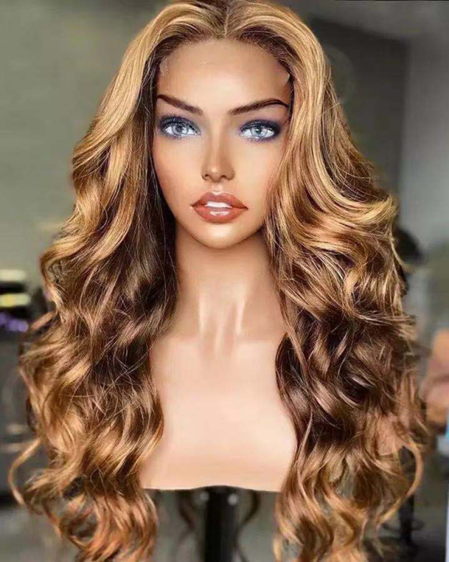 Women Long Wig Curly Hair Human Hair