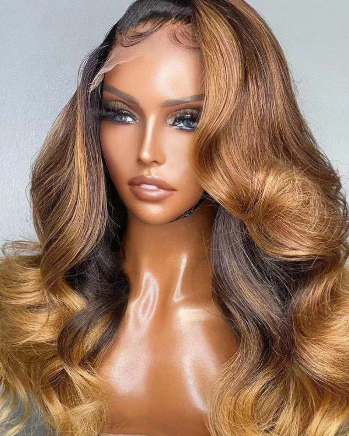 Women Long Wig Curly Hair Human Hair