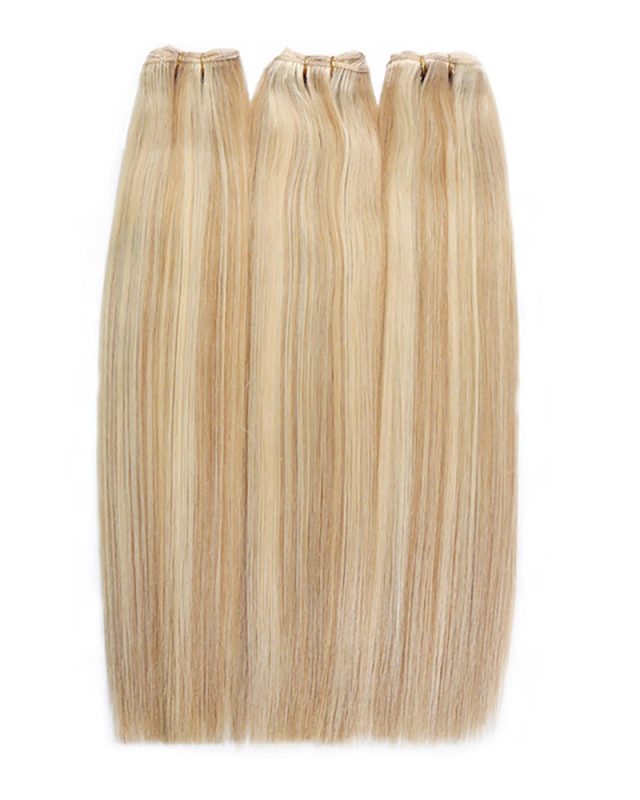 Human Hair Straight Mixed Color Inter-color Hair Curtain Virgin Hair