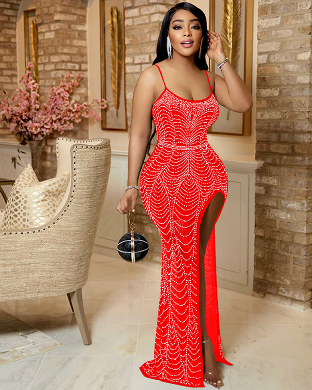 Irregular Women High Cut Sequin Party Dress S-XXL