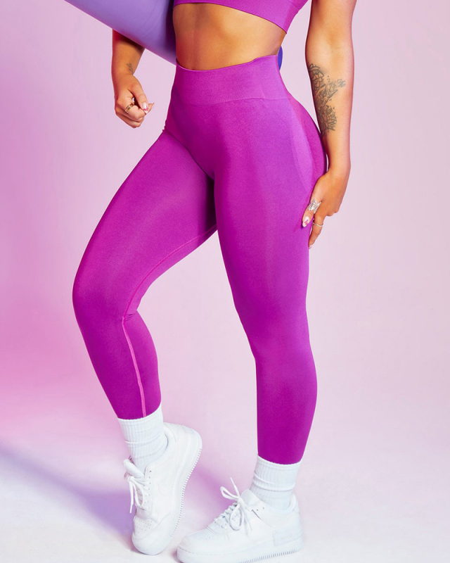 New Women Seamless Yoga Wear Sports Fitness Wear Running Short Sleeve Pants S-L