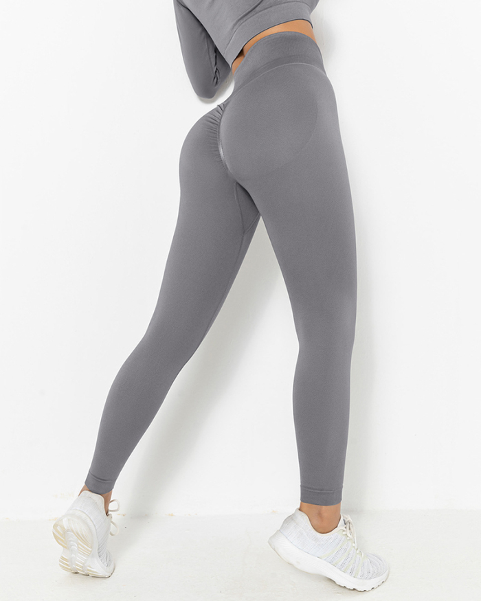 New Seamless Knit Sports Leggings Outdoor Fitness Running Pants Yoga Pants S-L