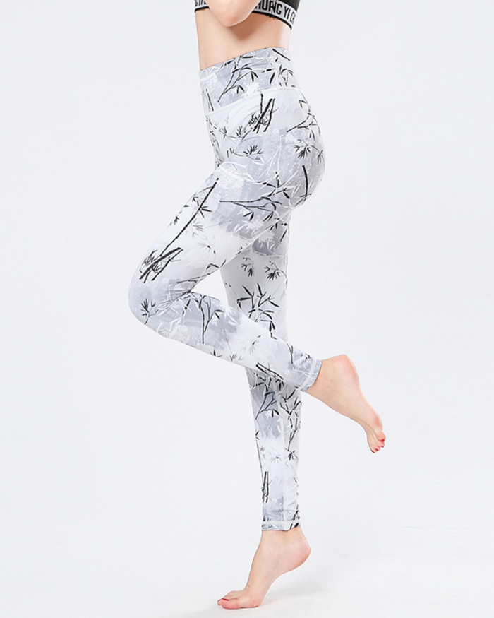 New Yoga Pants High Waist Tight Printing Pants Sports Fitness Yoga Bottoms S-XL