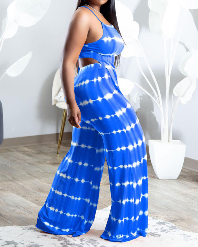 Women Stripe Halter Neck Sleeveless Pants Sets Two Pieces Outfit Yellow Orange Purple Blue S-2XL