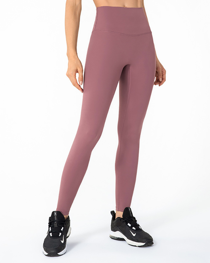 Fashion Multi-color Solid Color Comfortable Yoga Slim Fitness Legging S-2XL