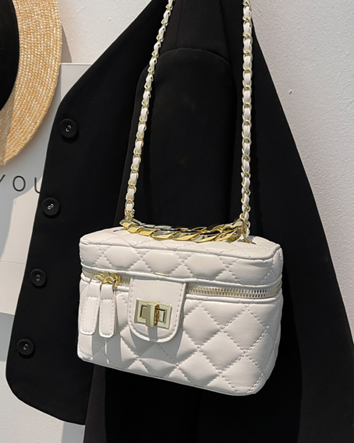 New Popular Bags Trendy Women's Fashion Rhombus Chain Messenger Niche All-match Bag
