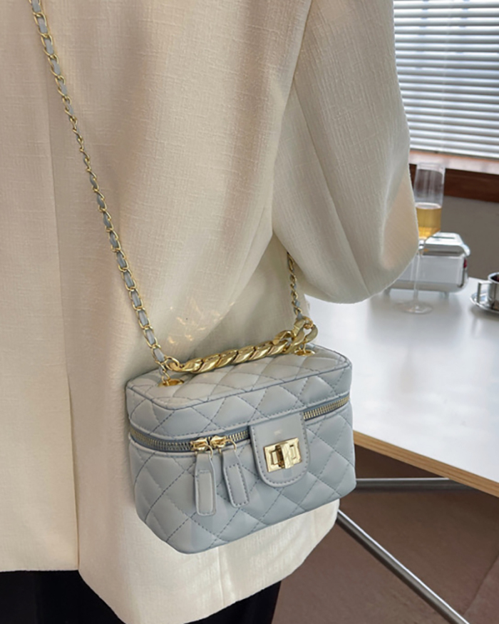 New Popular Bags Trendy Women's Fashion Rhombus Chain Messenger Niche All-match Bag