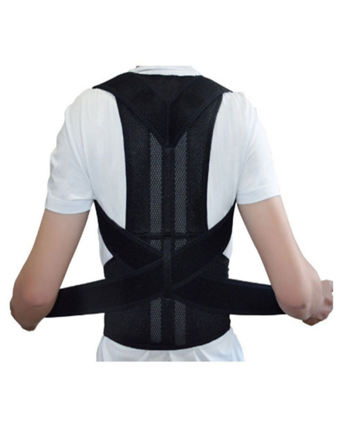 Men Women Back Fixed Spine Posture Support Plate Hunchback Correction Waist Trainer Corsets Black Blue Red S-5XL