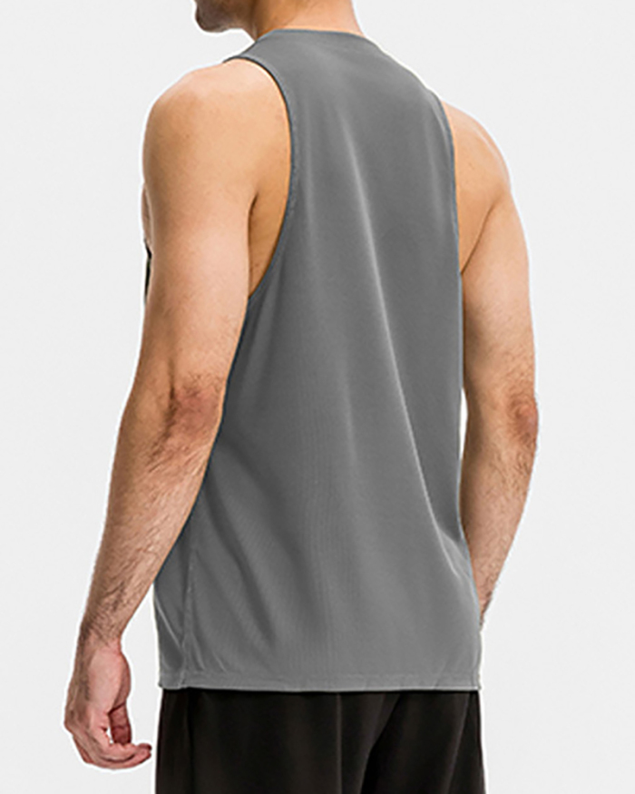 Men's Loose Sports Vest Fitness Running Basketball Training Sleeveless Vest Breathable Quick-Drying Top S-2XL