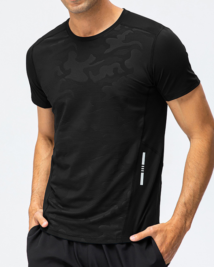 Hot Sale Men's Quick Sports T-shirt Loose Breath Running T-shirt S-3XL