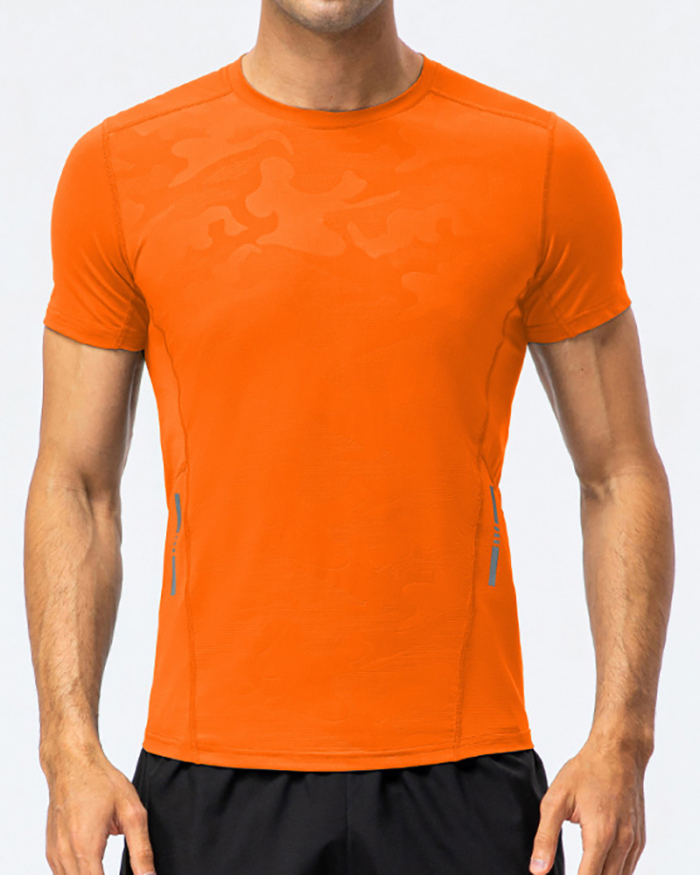 Hot Sale Men's Quick Sports T-shirt Loose Breath Running T-shirt S-3XL
