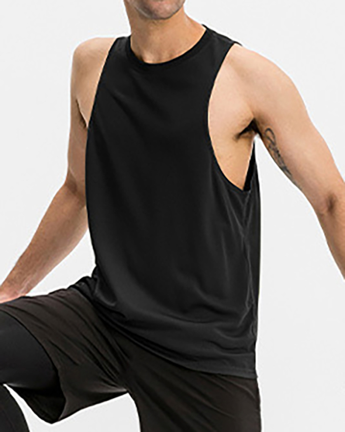 Men's Loose Sports Vest Fitness Running Basketball Training Sleeveless Vest Breathable Quick-Drying Top S-2XL