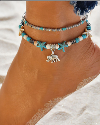 New Arrival Beach Double Anklet