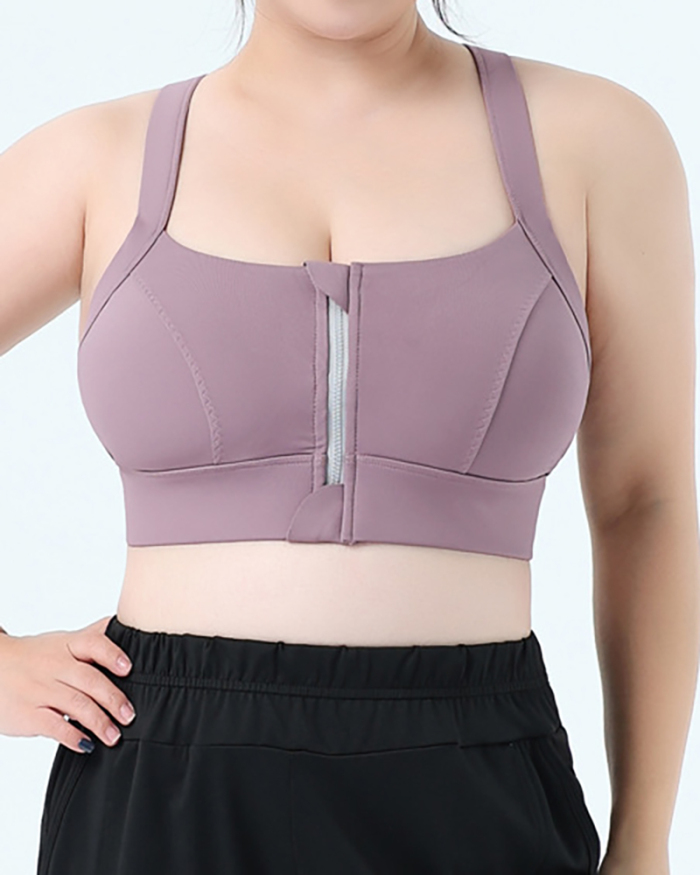 Plus Size Women Yoga Tops With Zip in Front Yoga Top S-5XL