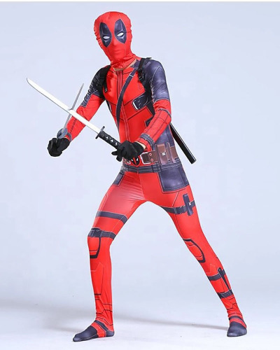Wholesale Deadpool Cosplay Halloween Costume Jumpsuit