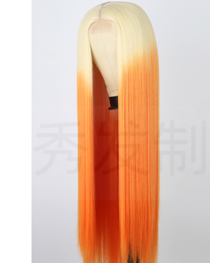Women Middle Part synthetic Lace Wig
