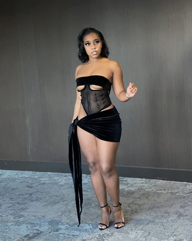 Mesh See Through Two Piece Party Set S-XXL