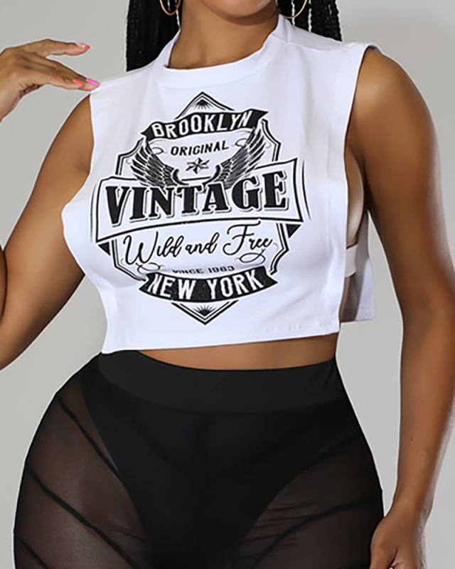 Sleeveless Cute Women Short Vest S-L