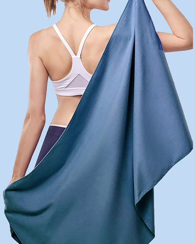 Double-sided Fleece Quick-drying Portable Yoga Fitness Sports Towel 40*80CM 76*152CM
