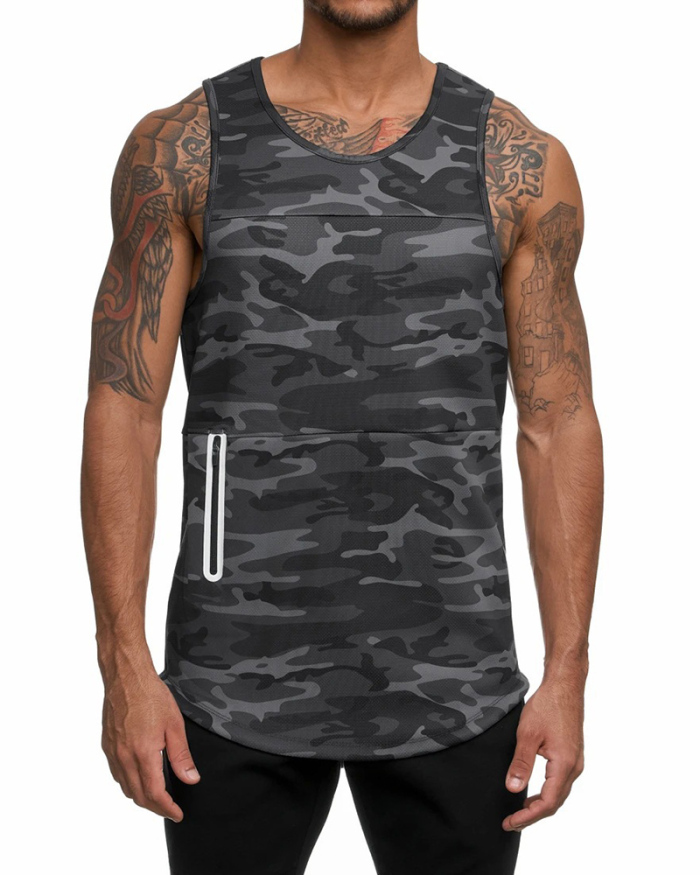 New Summer  Quick-drying Breathable Sporty Gym Vest M-3XL